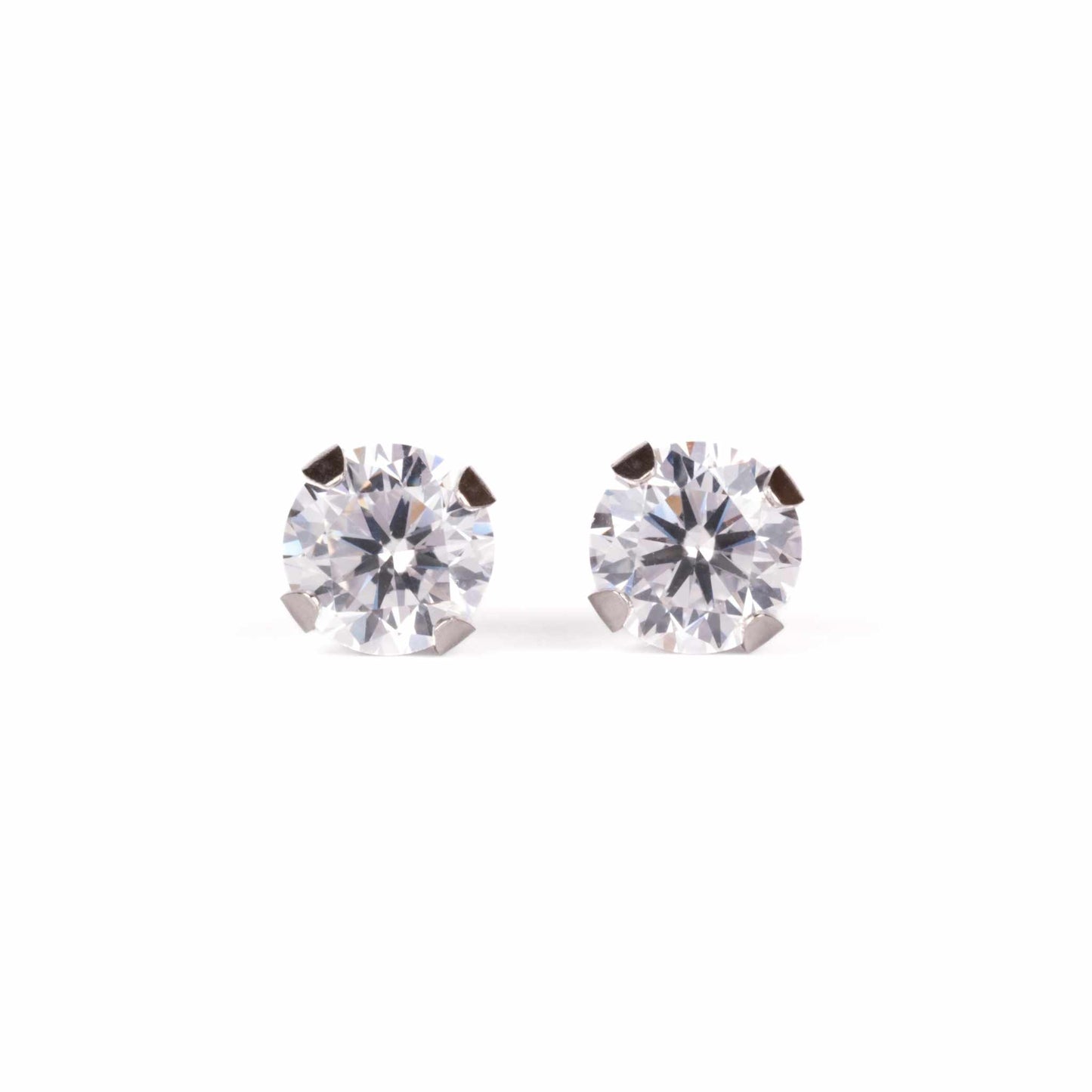 4mm Flawless Crystal Stud Earrings | Surgical Steel