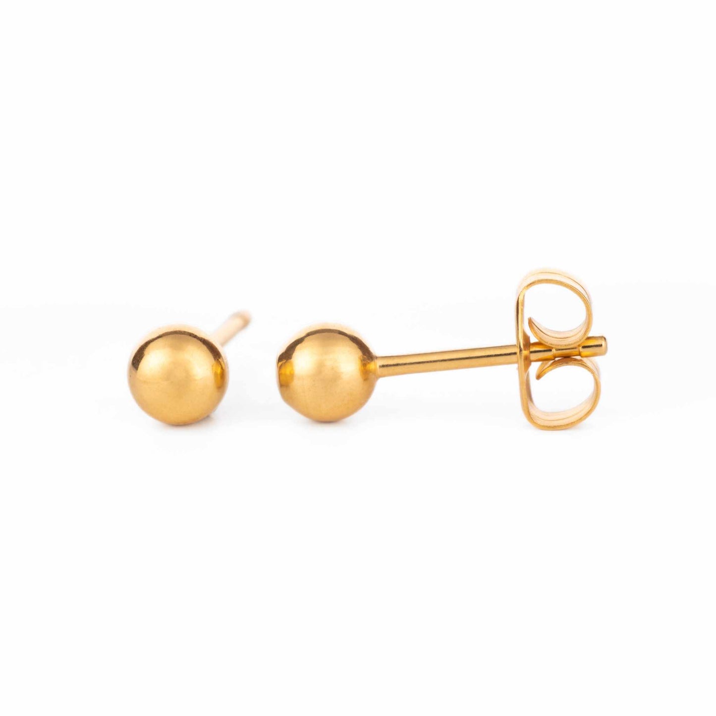 4mm Ball Stud Earrings