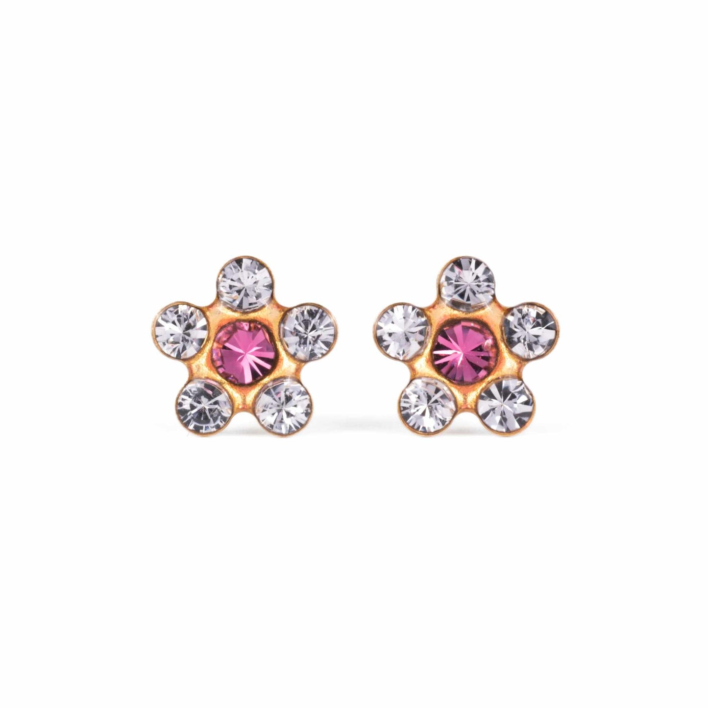 Flawless Crystal Daisy Stud Earrings