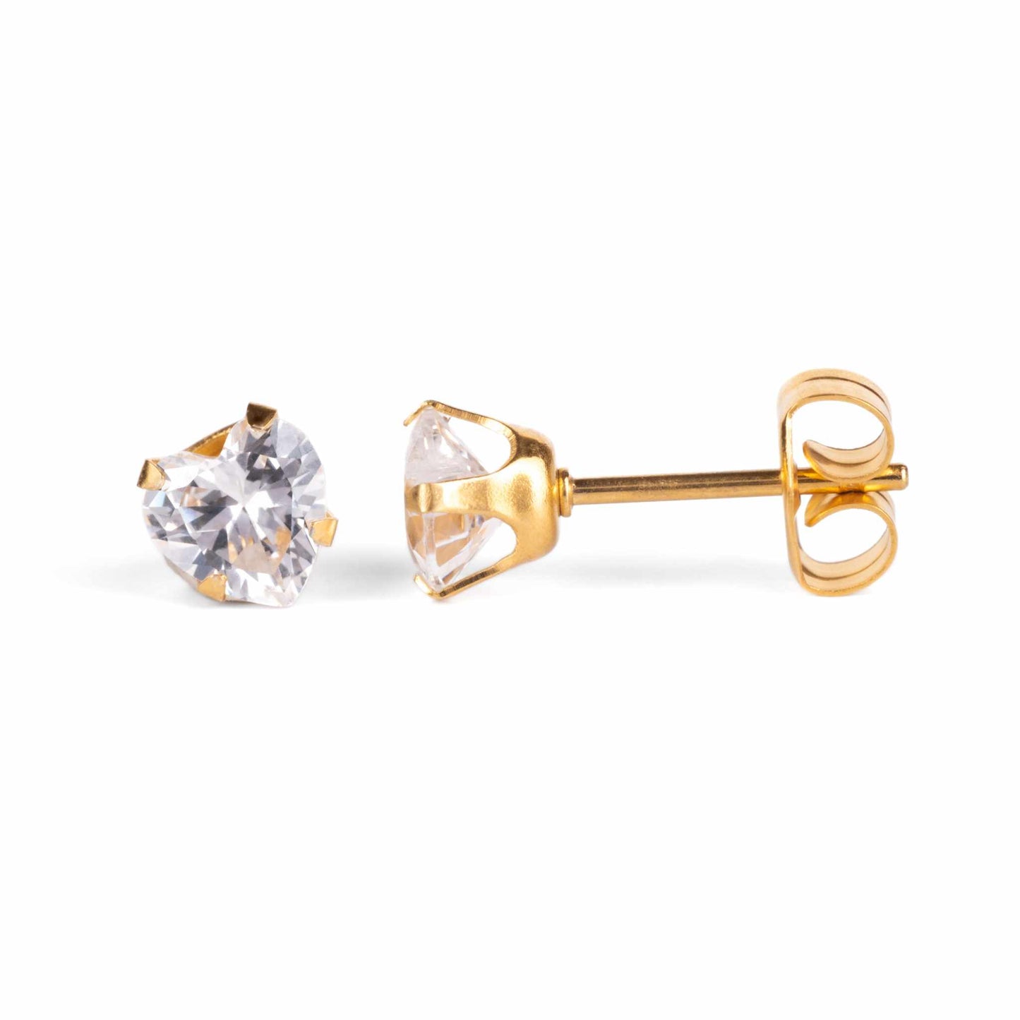 Flawless Crystal Heart Stud Earrings
