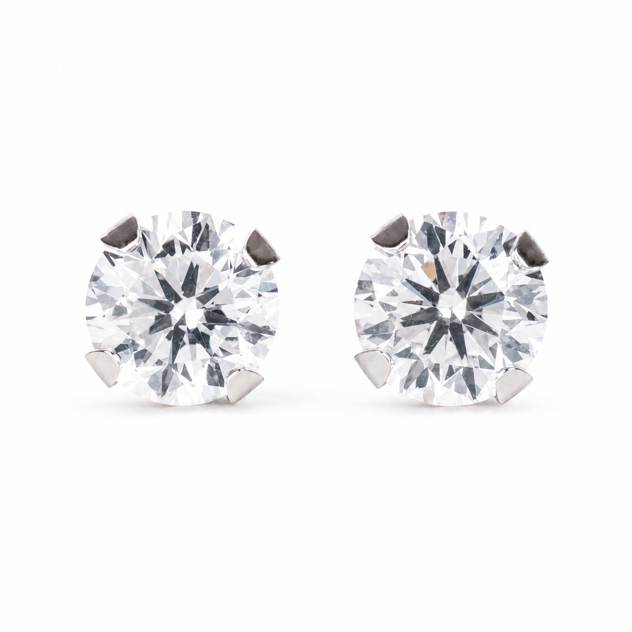 4mm Flawless Crystal Stud Earrings | Surgical Steel